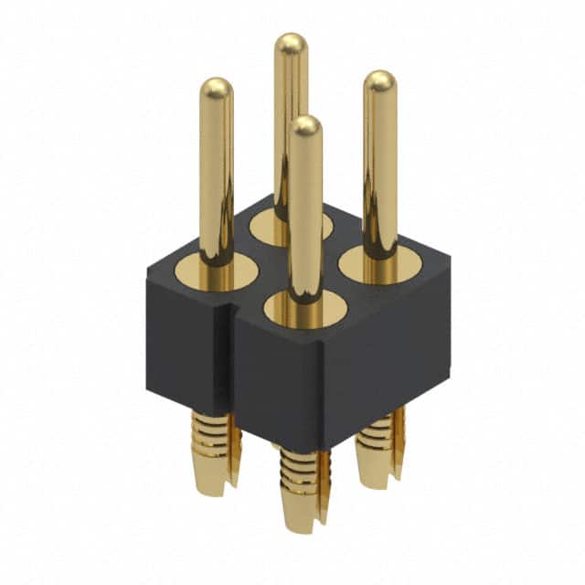 802-10-004-62-001000 CONN HEADER VERT 4POS 2.54MM