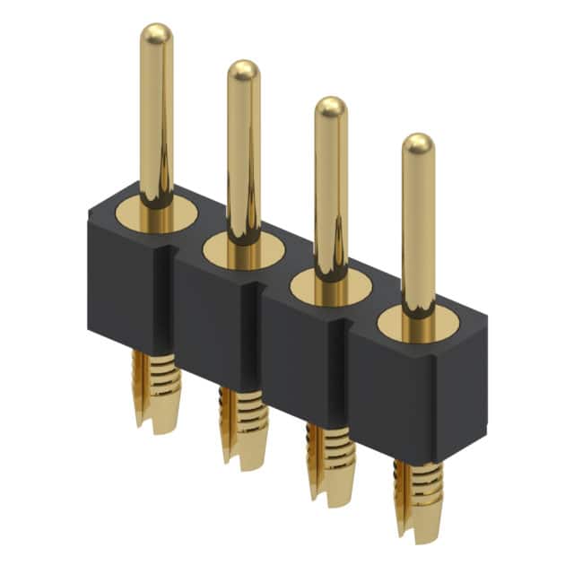 800-10-004-61-001000 CONN HEADER VERT 4POS 2.54MM