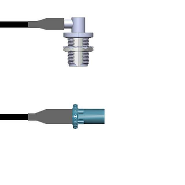 Q-1S05B0008001M CBL ASSY N-FAKRA J TO P RG58 1M