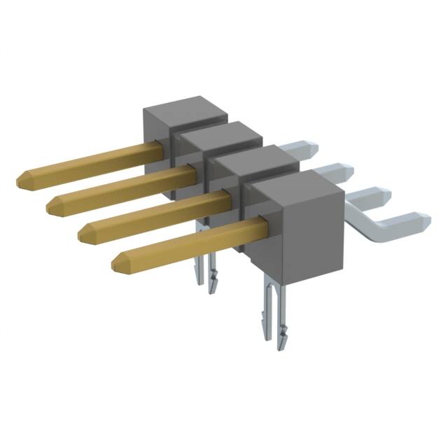 TSM-104-01-L-SH-LC-K CONN HEADER SMD R/A 4POS 2.54MM