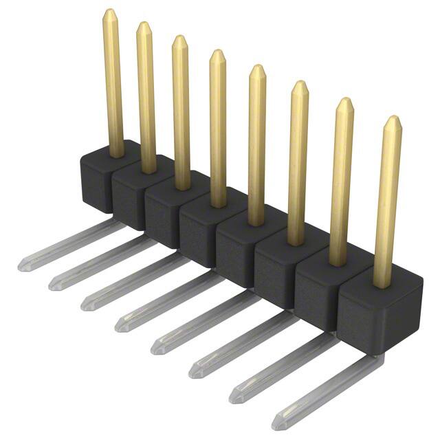 PBC08SGBN CONN HEADER R/A 8POS 2.54MM