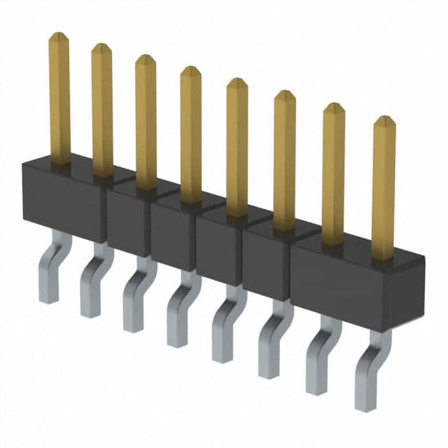 MMT-108-02-FM-SH CONN HEADER SMD R/A 8POS 2MM