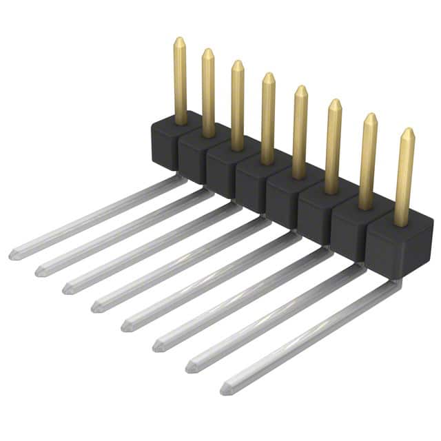 PBC08SBEN CONN HEADER R/A 8POS 2.54MM