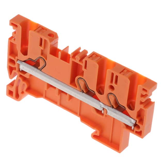 PSL 2,5/2A GNYE FEED THRU TB PUSH-INORANGE