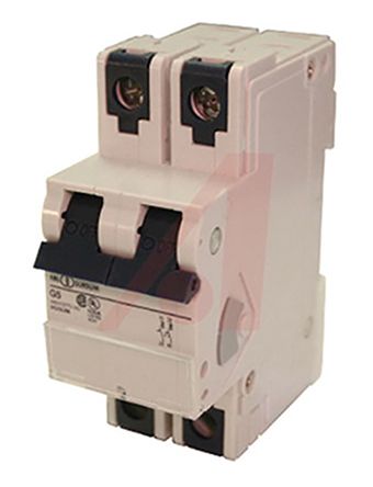 2G60UM The Altech Corporation 2G60UM is a 2-pole thermal magnetic circuit breaker. It features a 60A current rating and a 480V voltage rating, designed for DIN rail mounting.