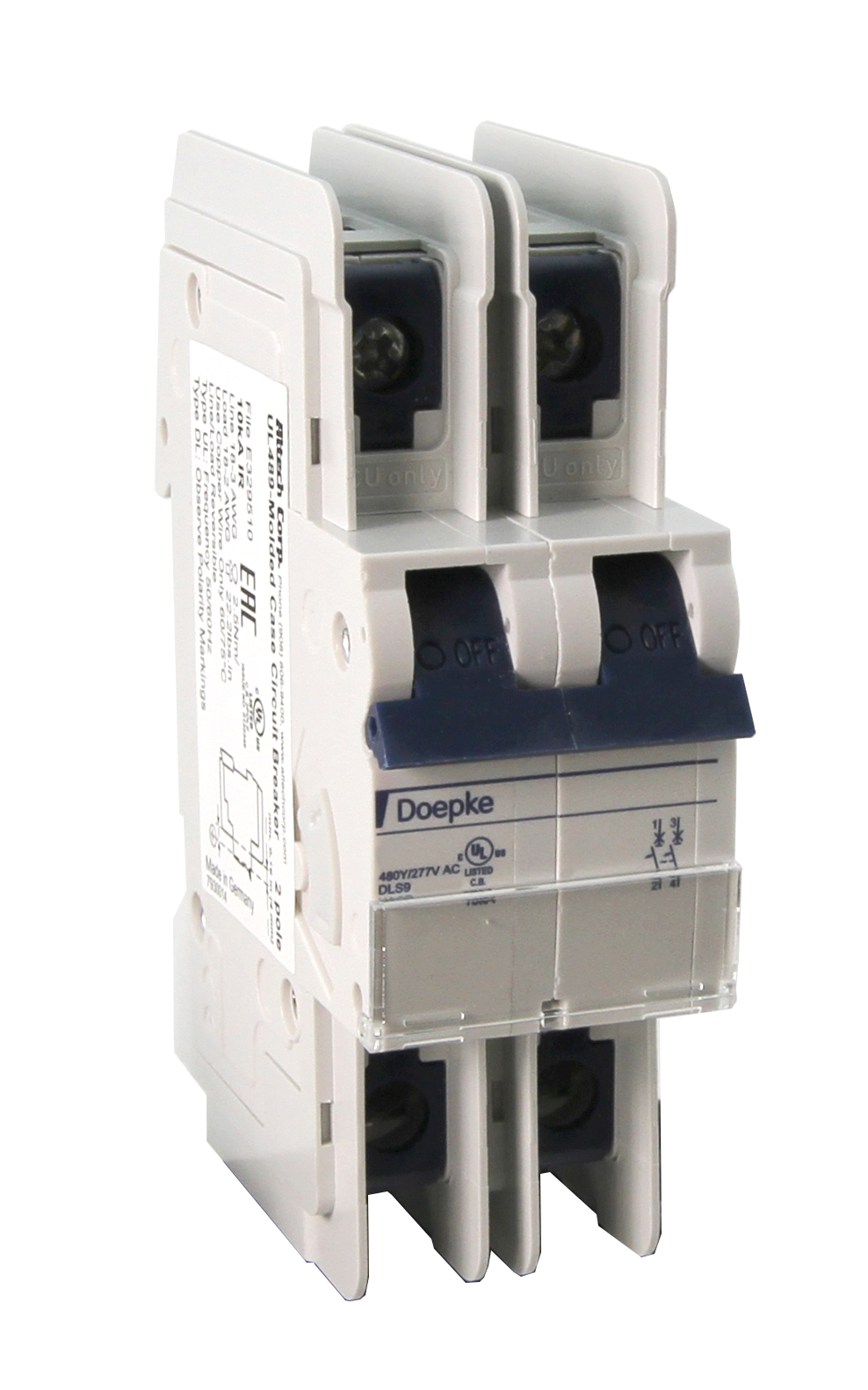 2C25DL The Altech Corporation 2C25DL is a 25A, two-pole circuit breaker designed for DC applications up to 250V. It features a thermal magnetic trip type and DIN rail mounting.