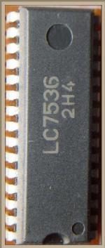 LC7536 The Sanyo Denki LC7536 is a special purpose transistor designed for electronic volume control applications. It operates within a temperature range of -30°C to 75°C.