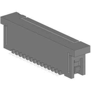 52610-1471 Molex 52610-1471 is a 14-position, 1.0 mm pitch FPC connector with a ZIF actuator, designed for surface mount soldering in a straight orientation.