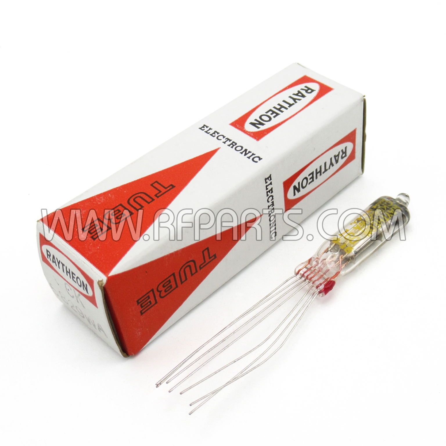 5829 The Raytheon 5829 is a twin diode tube designed for general purpose rectification in the UHF range. This is new old stock.