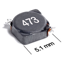 MSS5131-223MLC The Coilcraft MSS5131-223MLC is a shielded surface mount power inductor. It offers a 5.1 x 5.1 mm footprint and a height of 3.1 mm.