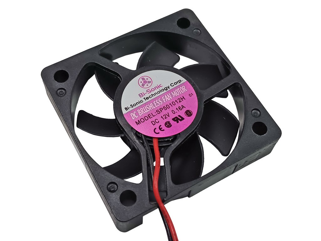 SP501012H The Bi-Sonic Technology SP501012H is a fan with a 12V operating voltage and 160mA current rating. It measures 50x50x10mm.