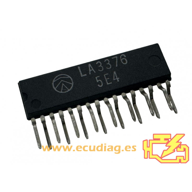 LA3376 The Sanyo Denki LA3376 is an FM MPX demodulator integrated circuit. It is RoHS3 compliant and has an MSL of 1.