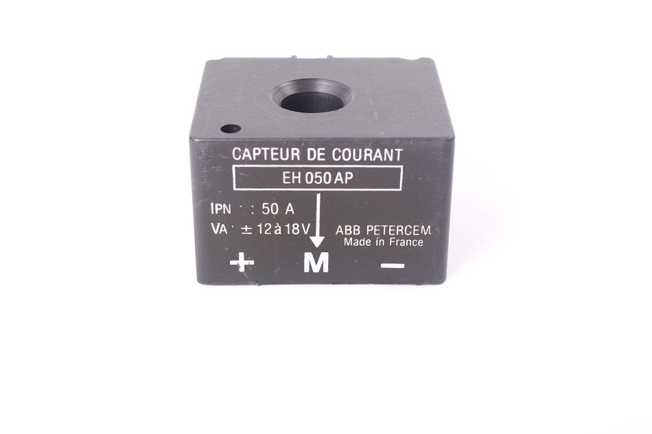 EH050AP The ABB EH050AP is a current sensor from ABB Power Electronics. It is a used part, fully tested and cleaned, with a 12-month warranty.