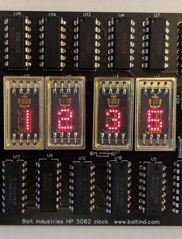 5082-7010 The Hewlett Packard 5082-7010 is a numerical LED clock module. It operates on 5V and uses a 4-bit active low BCD input signal.