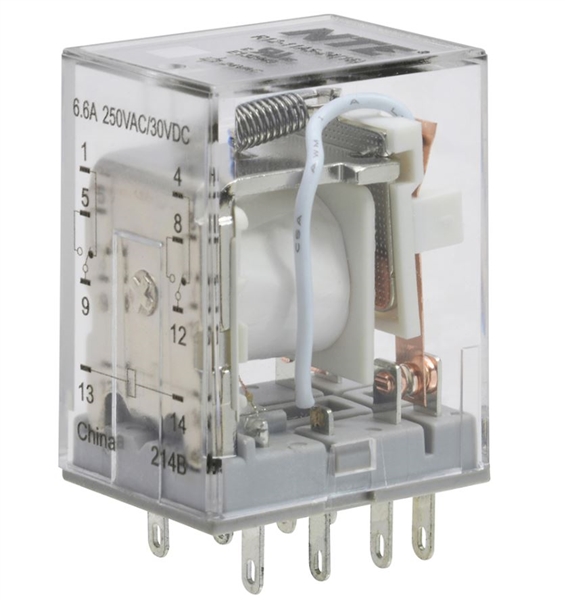 R12-11A5-24 The NTE Electronics R12-11A5-24 is a general purpose relay with a DPDT contact form and a 5A contact rating. It operates on a 24VAC coil voltage.