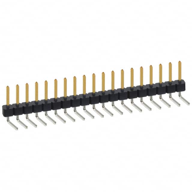 PBC19SBBN CONN HEADER R/A 19POS 2.54MM