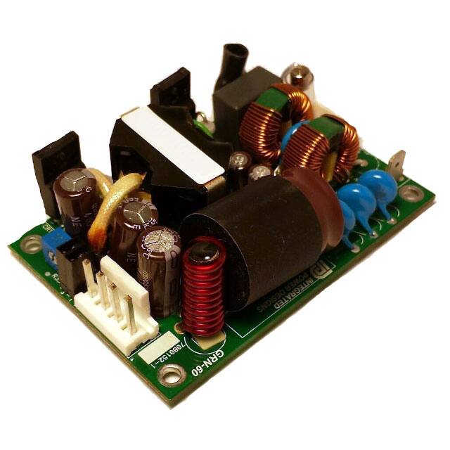1011335CH The Integrated Power Designs 1011335CH is a 60W AC/DC converter with a 24V output. It features universal input and 87% efficiency.