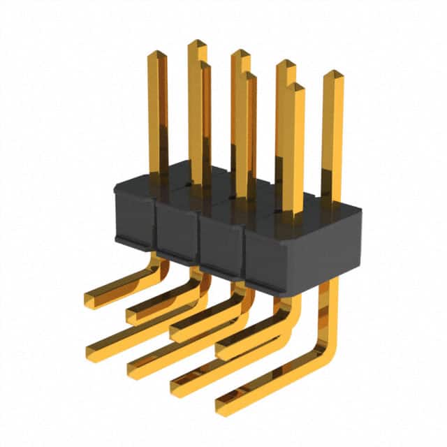 929667-01-04-I CONN HEADER R/A 8POS 2.54MM
