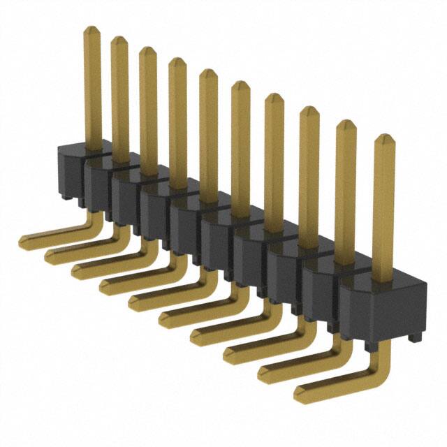 HTSW-110-08-G-S-RA CONN HEADER R/A 10POS 2.54MM