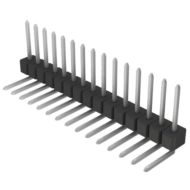 PEC15SGBN CONN HEADER R/A 15POS 2.54MM