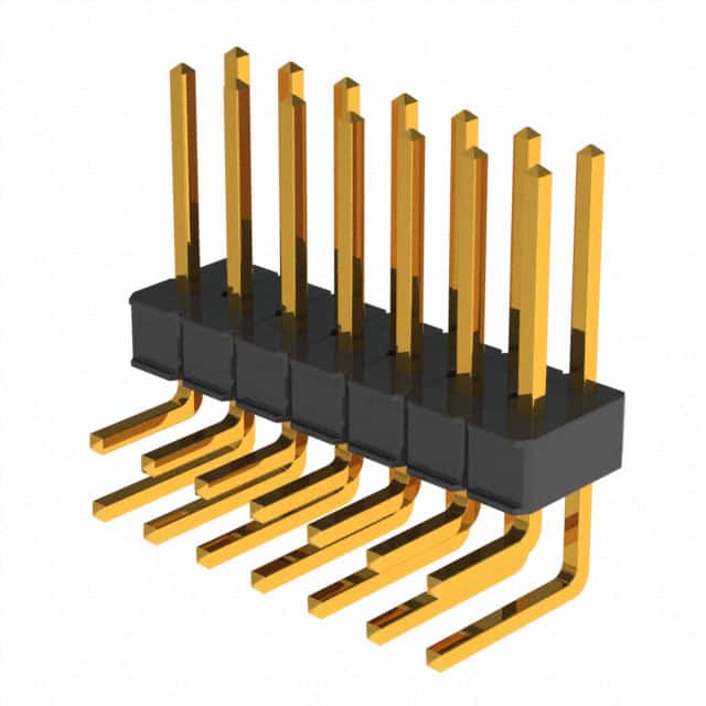 929745-01-07-EU CONN HEADER R/A 14POS 2.54MM