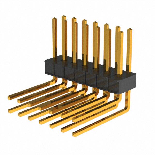 929745-02-07-EU CONN HEADER R/A 14POS 2.54MM