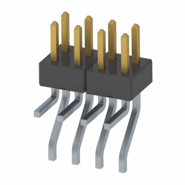 MMT-104-01-FM-MT CONN HEADER SMD R/A 8POS 2MM
