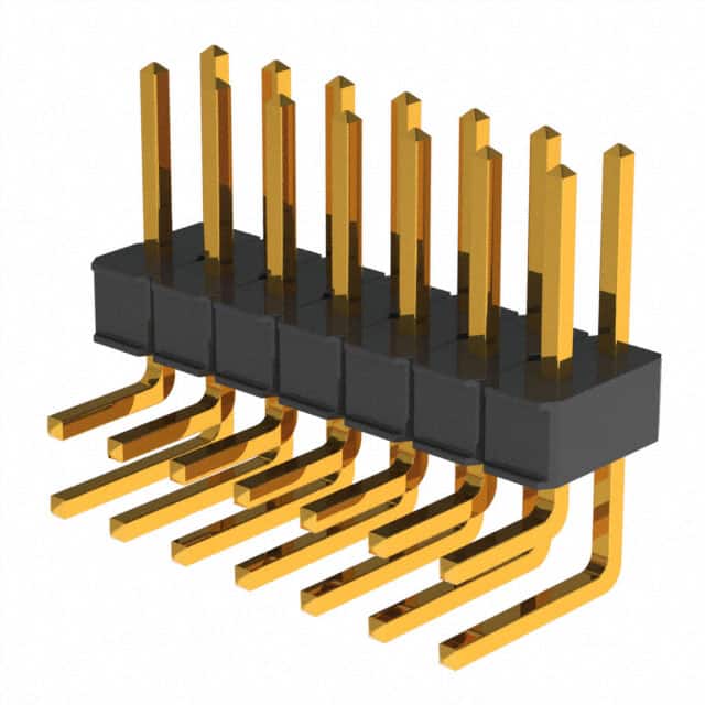 929667-01-07-EU CONN HEADER R/A 14POS 2.54MM