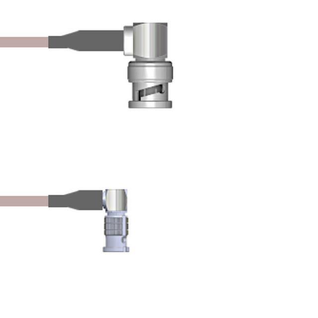 Q-0H00T000S012i CBL ASSY BNC-HD-BNC PL RG179 12"