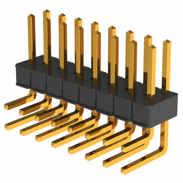 929667-01-08-EU CONN HEADER R/A 16POS 2.54MM