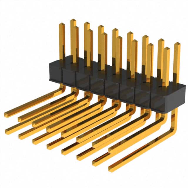 929667-02-08-EU CONN HEADER R/A 16POS 2.54MM
