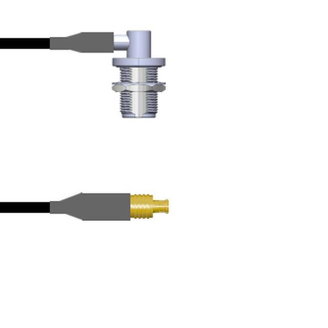 Q-1S01E0008060i CBL ASSY MCX-N PLG TO JK RG58 5'