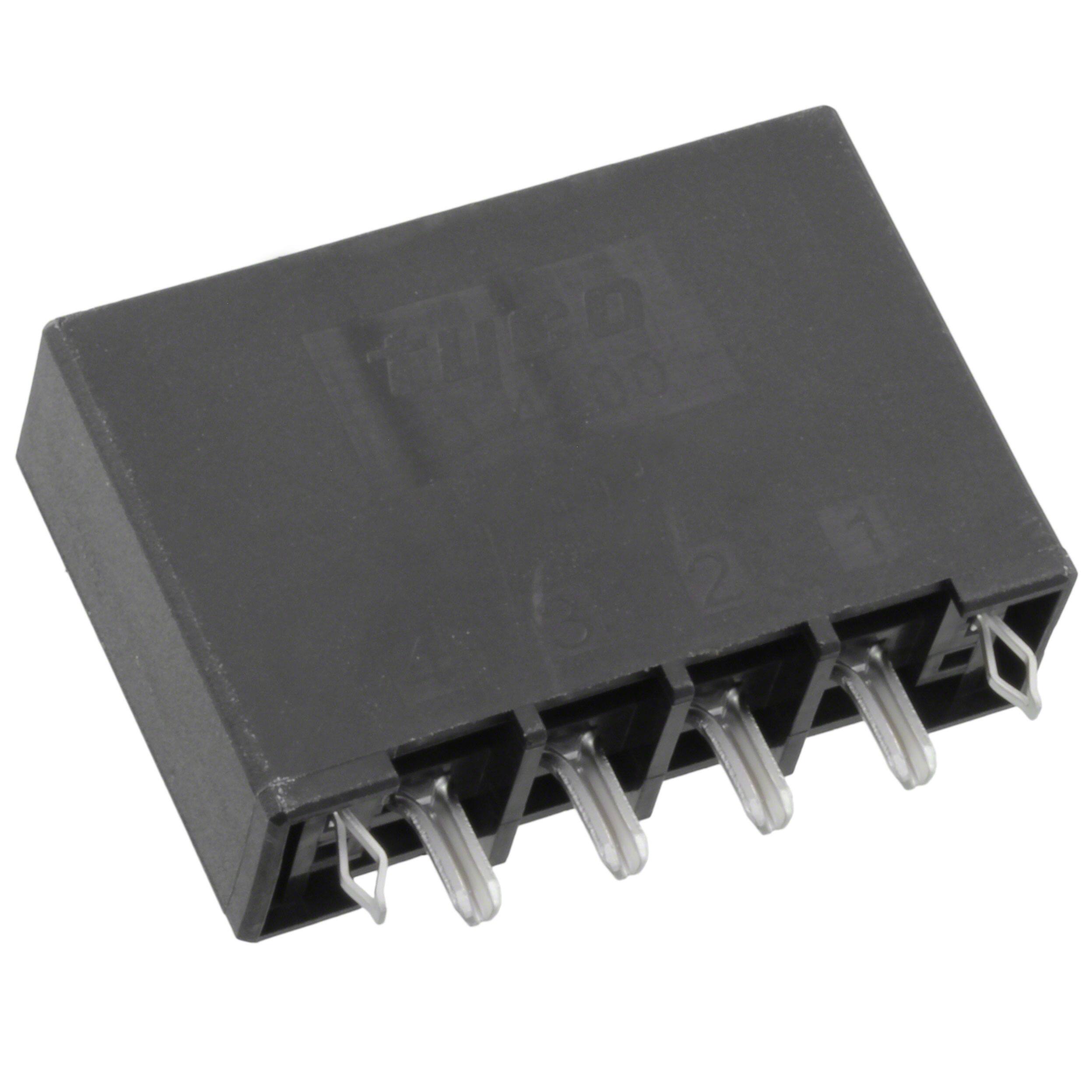 1-1747277-4 CONN HEADER VERT 4POS 6.35MM