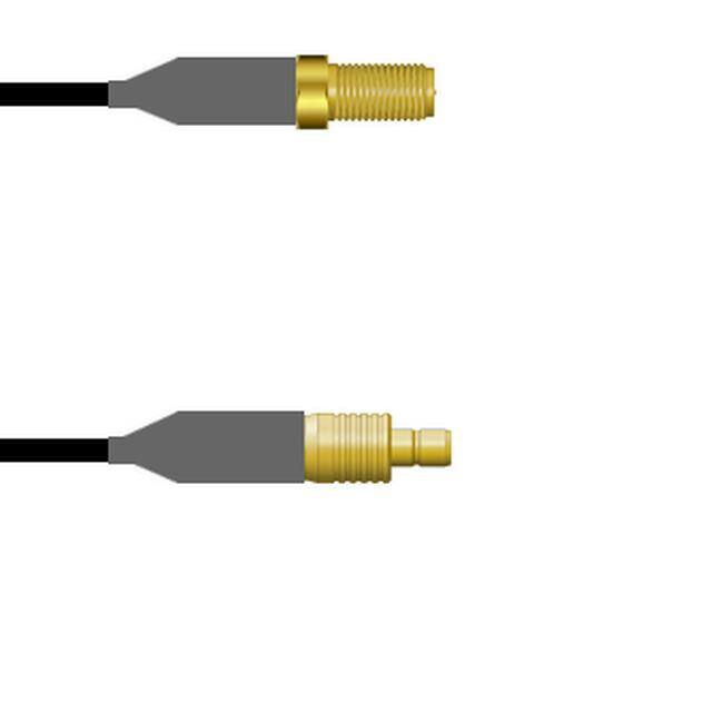 Q-7203P0008001M SMA-SJ/SMB-SJ RG58 1M
