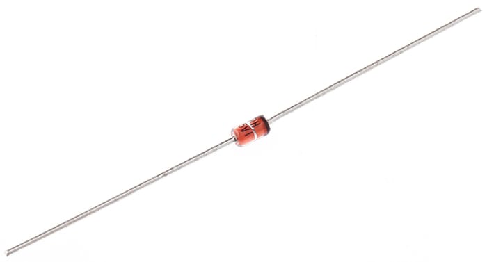BZV85-C5V1113 The Nexperia BZV85-C5V1113 is a single Zener diode with a nominal voltage of 5.1V and a power dissipation of 1.3W. It features a ±5% voltage tolerance and comes in a DO-41 through-hole package.