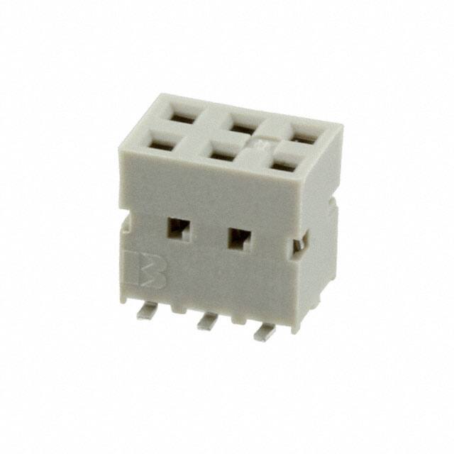 89898-303ALF CONN RCPT 6POS 0.1 GOLD SMD