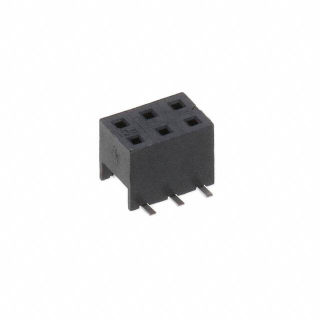 55510-306TRLF CONN RCPT 6POS 0.079 GOLD SMD