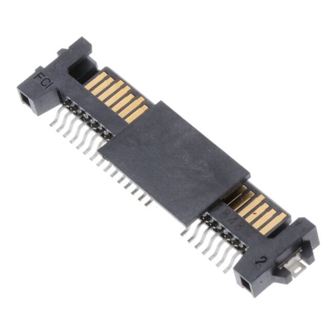10101788-002CLF CONN SATA PLUG 22POS SLD R/A SMD