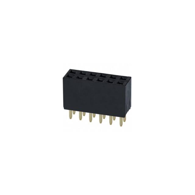 71609-303ALF CONN RCPT 6POS 0.1 GOLD SMD R/A