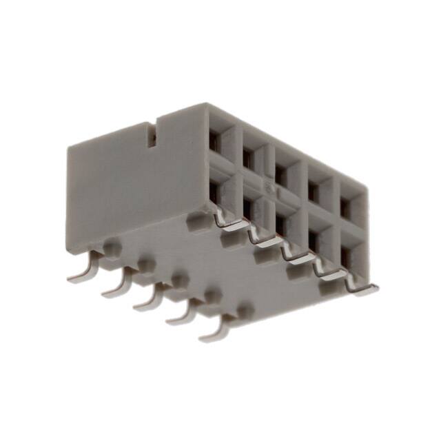 71609-305ALF CONN RCPT 10POS 0.1 GOLD SMD R/A