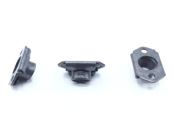 MS21075L4N The MS21075L4N is a self-locking nutplate from Military Spec with a 1/4-28 UNJF thread. It is constructed from cadmium plated steel and rated for 450 F.