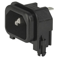 GSP2 The Schurter Inc. GSP2 is an IEC appliance inlet available with C14 or C18 connectors. It is designed for PCB mounting and offers protection class I or II.