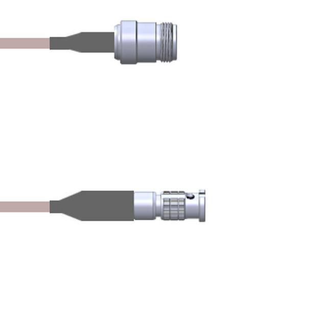 Q-2400Y000H2.5M CBL ASSY HD-BNC TO N RG142 2.5M