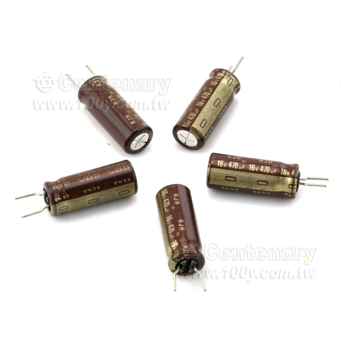 RJH-16V471MG5 The ELNA RJH-16V471MG5 is an aluminum electrolytic capacitor with a capacitance of 470uF and a voltage rating of 16V. It is RoHS3 compliant.