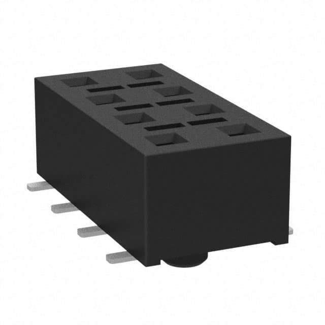 HLE-104-02-L-DV-BE-A-K CONN RCPT 8POS 0.1 GOLD SMD