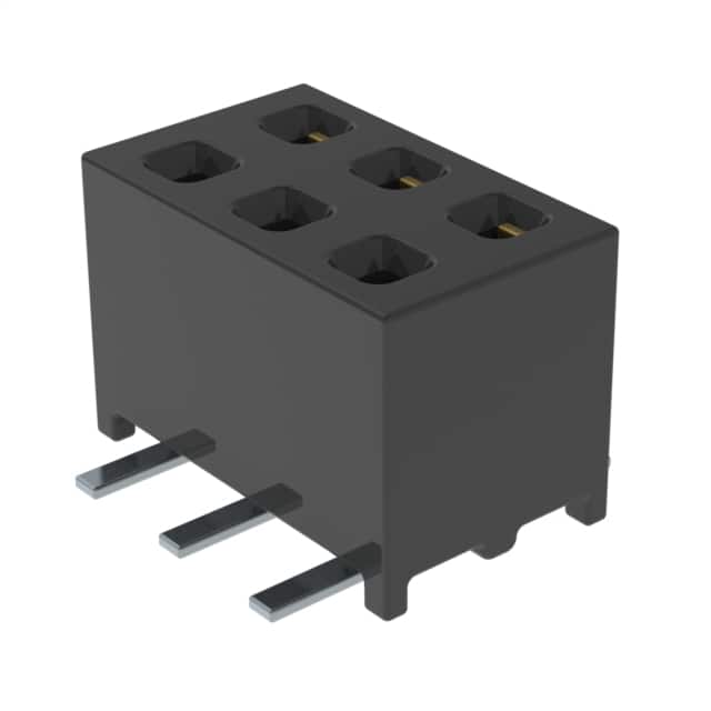 MMS-103-02-L-DV-M-TR CONN RCPT 6POS 0.079 GOLD SMD