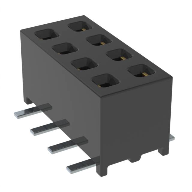 MMS-104-02-LM-DV CONN RCPT 8POS 0.079 GOLD SMD