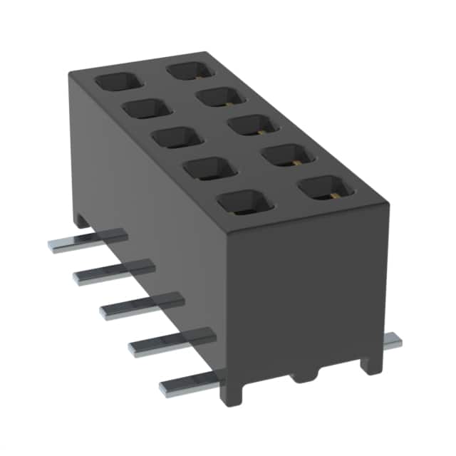 MMS-105-02-LM-DV-P-TR CONN RCPT 10POS 0.079 GOLD SMD