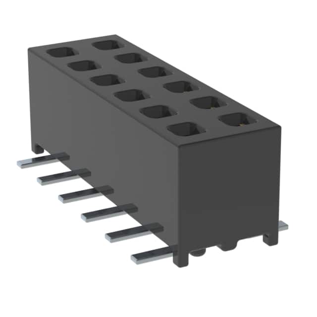 MMS-106-02-LM-DV-A CONN RCPT 12POS 0.079 GOLD SMD