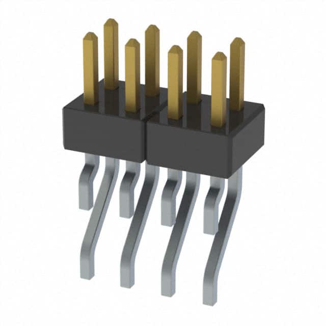 MMT-104-01-FM-DH CONN HEADER SMD R/A 8POS 2MM